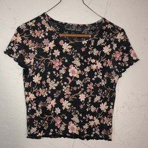 Floral pattern crop top